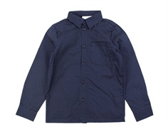 Name It dark sapphire polka dot shirt